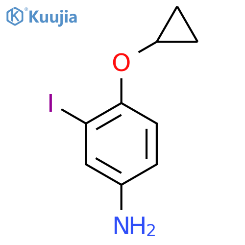 4-Cyclopropoxy-3-iodoaniline structure