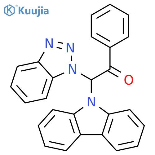 2-(1H-1,2,3-Benzotriazol-1-yl)-2-(9H-carbazol-9-yl)-1-phenylethan-1-one structure