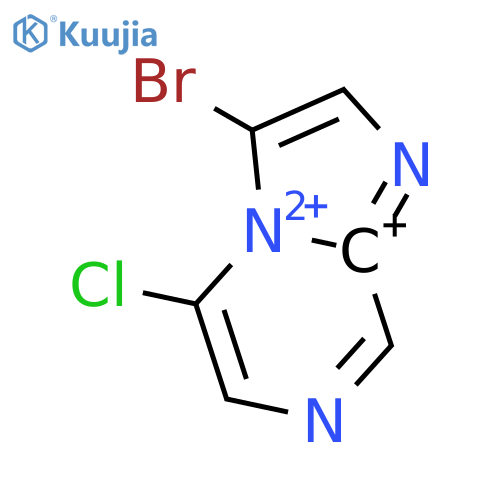 3-Bromo-5-chloroimidazo(1,2-a)pyrazine structure