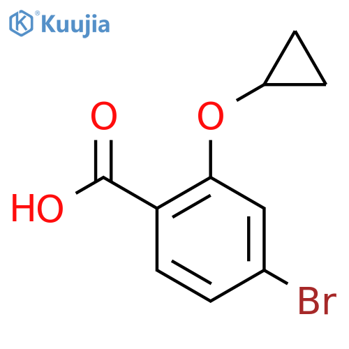 4-Bromo-2-cyclopropoxybenzoic acid structure