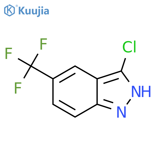 3-Chloro-5-(trifluoromethyl)-1H-indazole structure