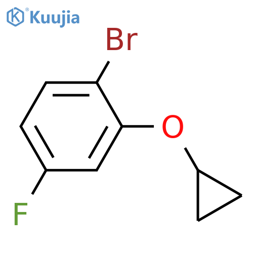 1-bromo-2-cyclopropoxy-4-fluorobenzene structure