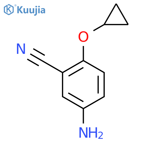 5-Amino-2-cyclopropoxybenzonitrile structure