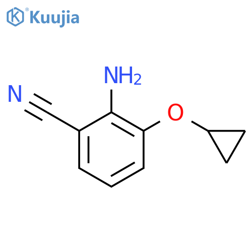 2-Amino-3-cyclopropoxybenzonitrile structure