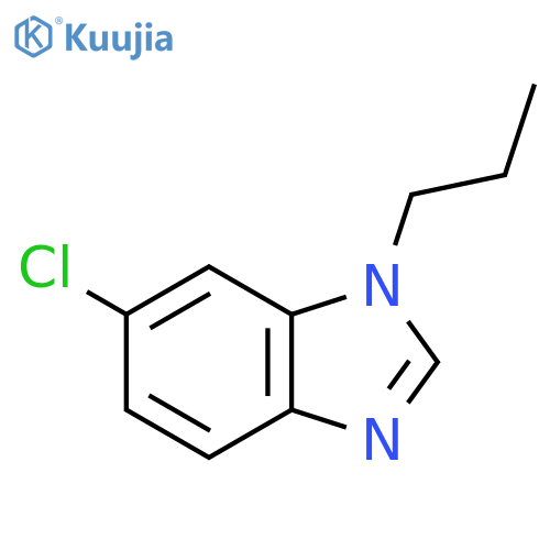 6-chloro-1-propyl-1H-1,3-benzodiazole structure