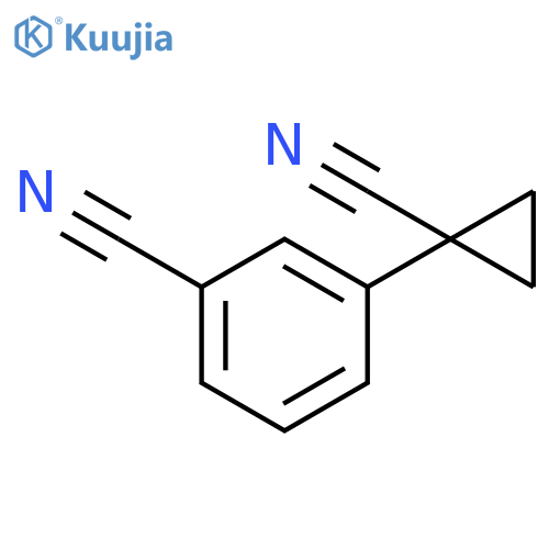 3-(1-cyanocyclopropyl)benzonitrile structure