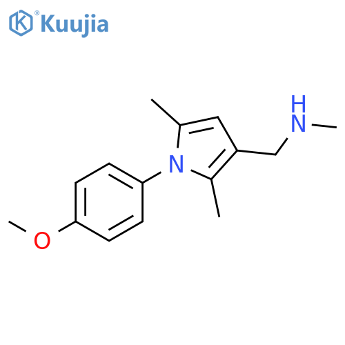 1-(1-(4-Methoxyphenyl)-2,5-dimethyl-1H-pyrrol-3-yl)-N-methylmethanamine structure
