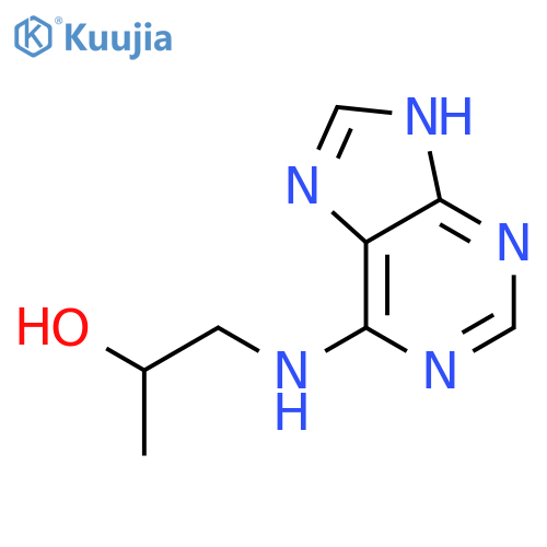 (2R)-1-(9H-purin-6-ylamino)-2-Propanol structure