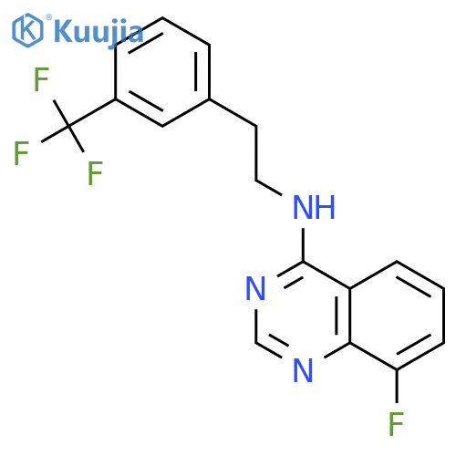 4-Quinazolinamine,8-fluoro-N-[2-[3-(trifluoromethyl)phenyl]ethyl]- structure