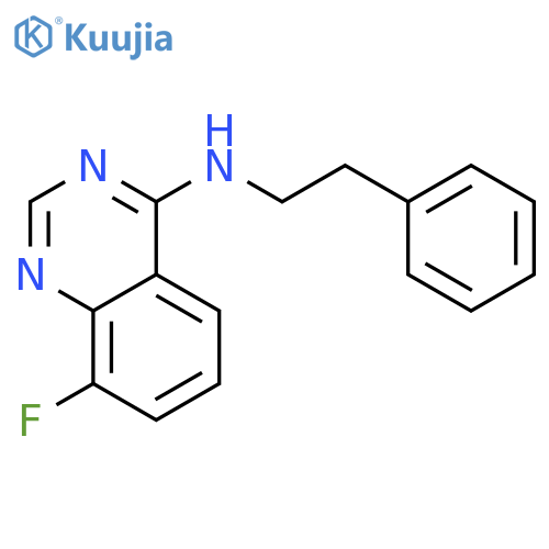 4-Quinazolinamine,8-fluoro-N-(2-phenylethyl)- structure