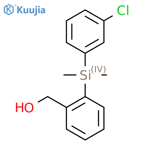 {2-(3-Chloro-phenyl)-dimethyl-silanyl-phenyl}-methanol structure