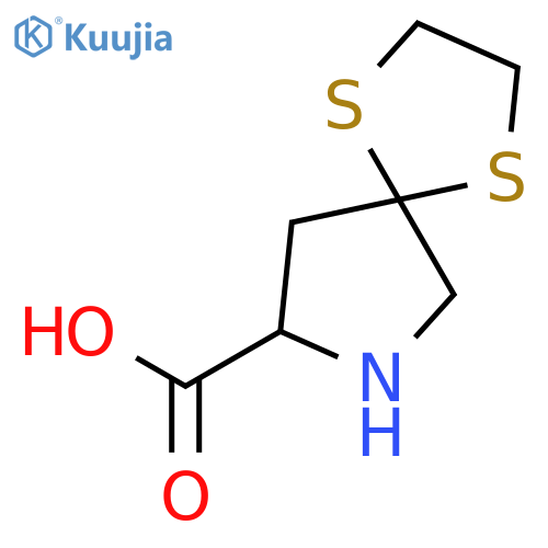 1,4-Dithia-7-azaspiro[4.4]nonane-8-carboxylicacid structure