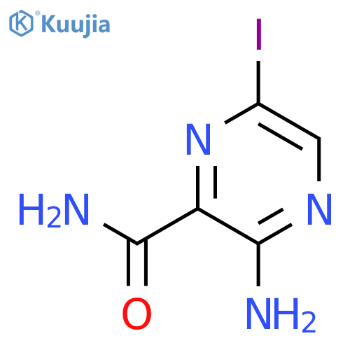 3-Amino-6-iodopyrazine-2-carboxamide structure