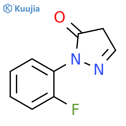 1-(2-fluorophenyl)-4,5-dihydro-1H-pyrazol-5-one structure