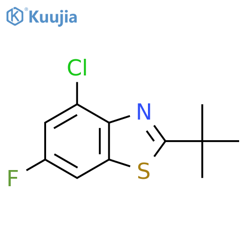 2-tert-butyl-4-chloro-6-fluoro-1,3-benzothiazole structure