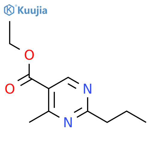 Ethyl 4-methyl-2-propylpyrimidine-5-carboxylate structure
