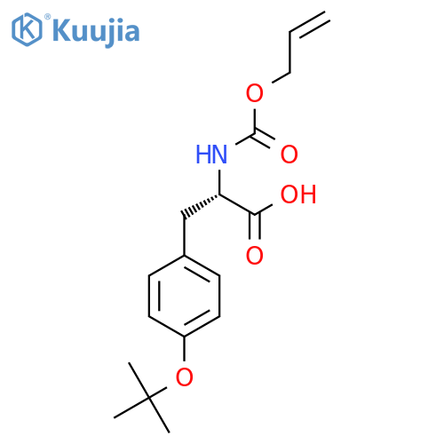 (2S)-3-[4-(Tert-butoxy)phenyl]-2-{[(prop-2-EN-1-yloxy)carbonyl]amino}propanoic acid structure