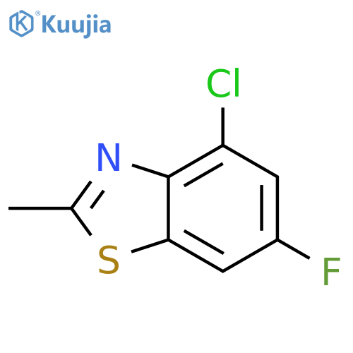 4-chloro-6-fluoro-2-methyl-1,3-benzothiazole structure