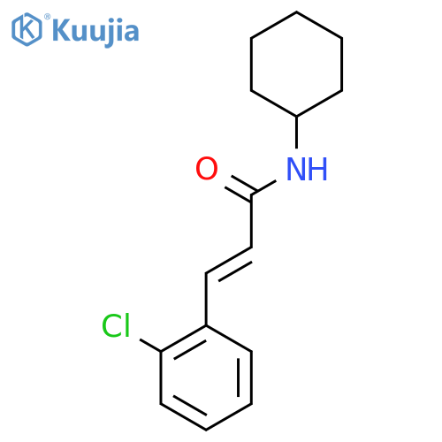 (2E)-3-(2-chlorophenyl)-N-cyclohexylprop-2-enamide structure