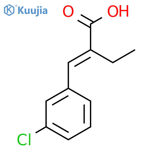 Butanoic acid, 2-[(3-chlorophenyl)methylene]-, (E)- (9CI) structure