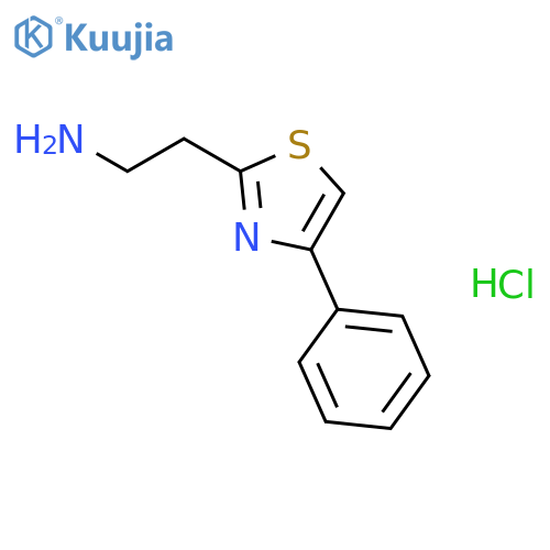 2-(4-phenyl-1,3-thiazol-2-yl)ethan-1-amine hydrochloride structure