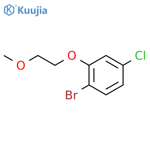 1-Bromo-4-chloro-2-(2-methoxyethoxy)benzene structure