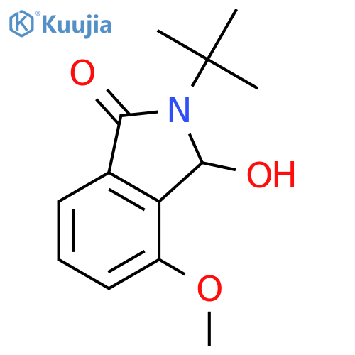 2-Tert-butyl-3-hydroxy-4-methoxyisoindolin-1-one structure