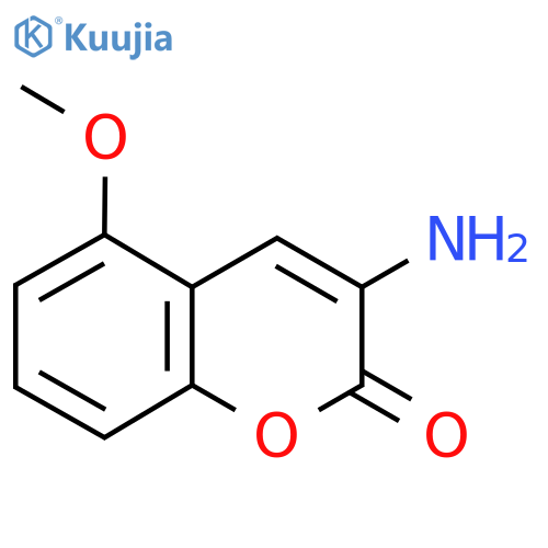 3-Amino-5-methoxy-2H-chromen-2-one structure