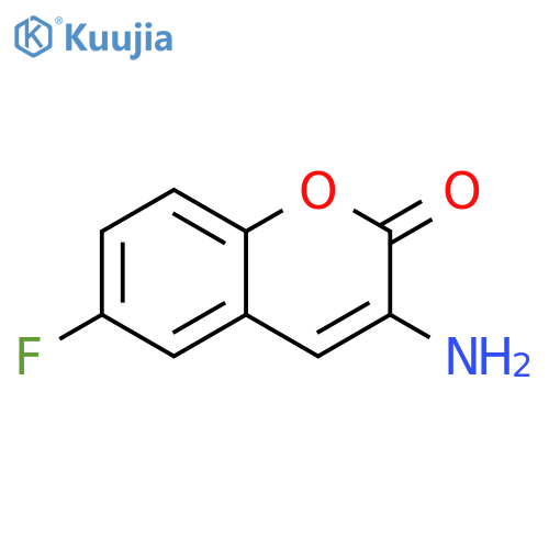 3-amino-6-fluoro-2H-chromen-2-one structure