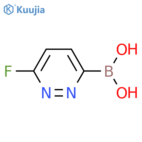 B-(6-fluoro-3-pyridazinyl)-Boronic acid structure