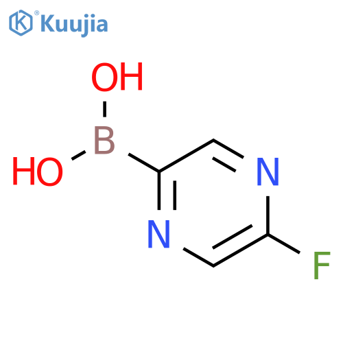 Boronic acid, B-(5-fluoro-2-pyrazinyl)- structure