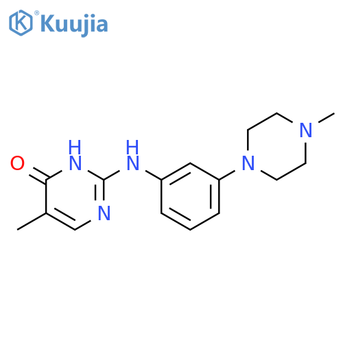 5-Methyl-2-((3-(4-methylpiperazin-1-yl)phenyl)amino)pyrimidin-4(3H)-one structure