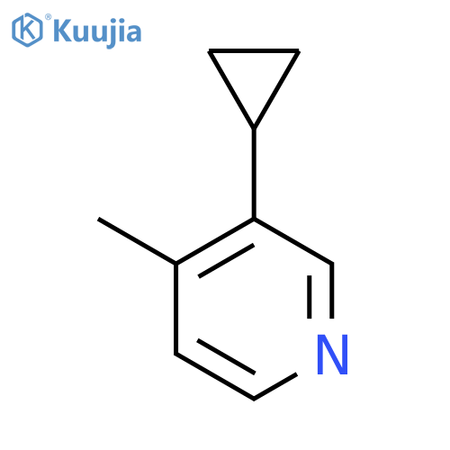 3-Cyclopropyl-4-methylpyridine structure