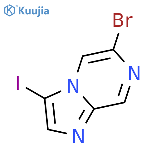 6-Bromo-3-iodoimidazo1,2-apyrazine structure