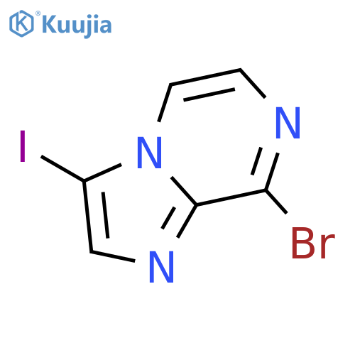 8-Bromo-3-iodoimidazo1,2-apyrazine structure