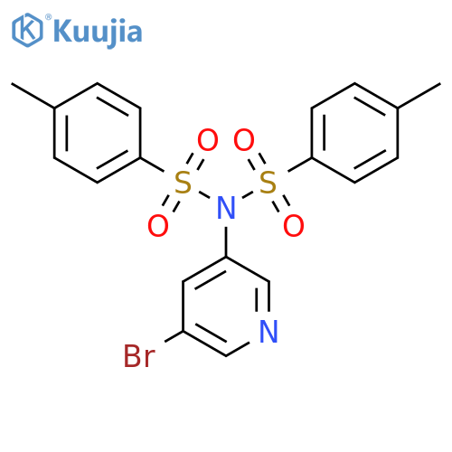 N-(5-Bromopyridin-3-yl)-4-methyl-N-tosylbenzenesulfonamide structure