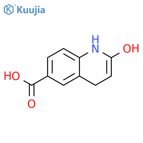 2-Hydroxy-1,4-dihydroquinoline-6-carboxylic acid structure