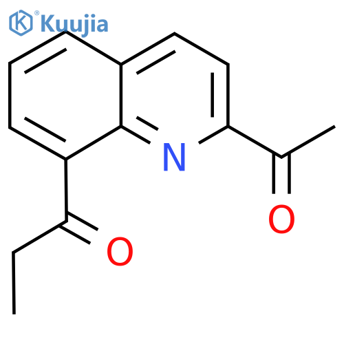 2-Acetyl-8-propionylquinoline structure