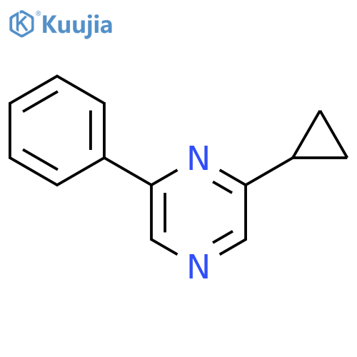 2-Cyclopropyl-6-phenylpyrazine structure