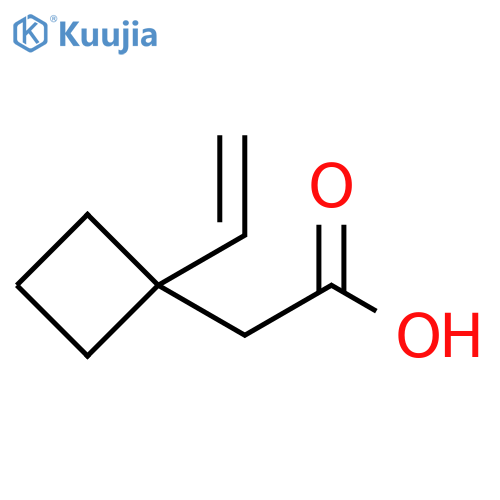2-(1-ethenylcyclobutyl)acetic acid structure