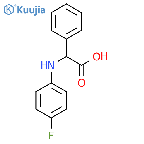 (4-Fluoro-phenylamino)-phenyl-acetic acid structure