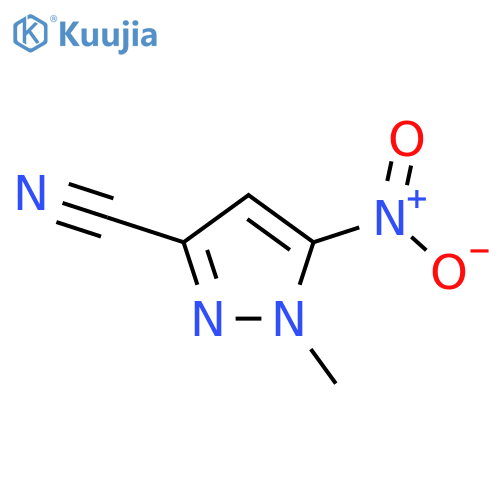 1-methyl-5-nitro-1H-Pyrazole-3-carbonitrile structure