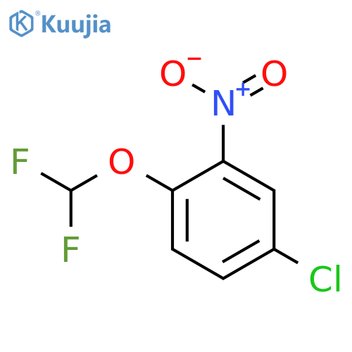 4-Chloro-1-(difluoromethoxy)-2-nitrobenzene structure