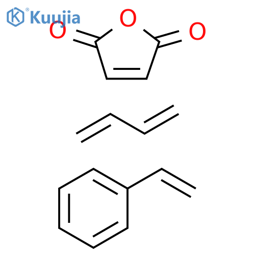 Polystyrene-block-poly(ethylene-ran-butylene)-block-polystyrene-graft-maleic anhydride structure