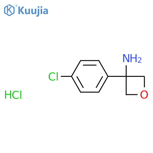 3-(4-Chlorophenyl)oxetan-3-amine hydrochloride structure