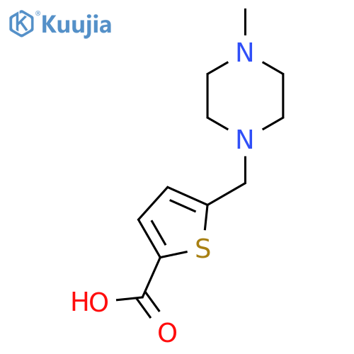 5-[(4-methylpiperazin-1-yl)methyl]thiophene-2-carboxylic acid structure