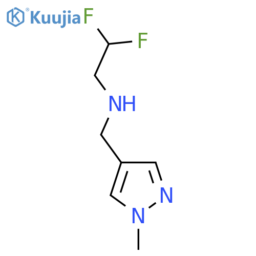(2,2-difluoroethyl)(1-methyl-1H-pyrazol-4-yl)methylamine structure