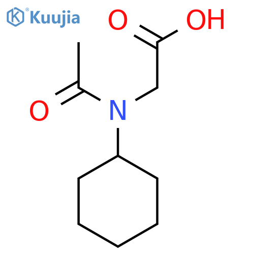 2-(N-cyclohexylacetamido)acetic acid structure
