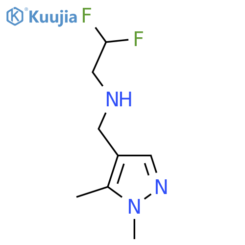 (2,2-difluoroethyl)(1,5-dimethyl-1H-pyrazol-4-yl)methylamine structure