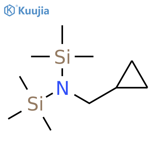 Silanamine, N-(cyclopropylmethyl)-1,1,1-trimethyl-N-(trimethylsilyl)- structure